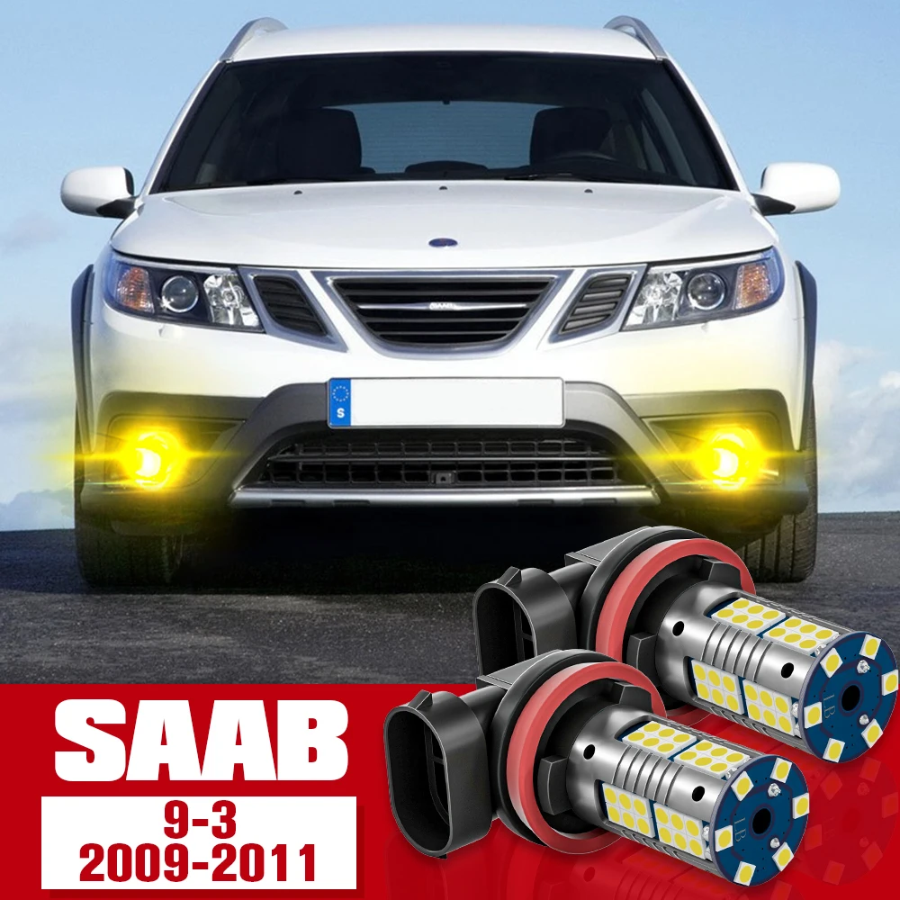 

2pcs Front Fog Light Accessories LED Bulb Lamp For SAAB 9-3 2009 2010 2011