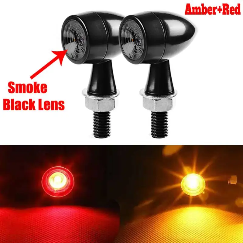 

Светодиодный указатель поворота для мотоцикла, мини-мото указатель поворота, светодиодный янтарный передний задний белый 3-проводной дневной ходовой фонарь, красный стоп-сигнал