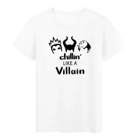 minimalist print disney villain print women t shirt four seasons tops tees ursula maleficent graphic female t shirt short sleeve
