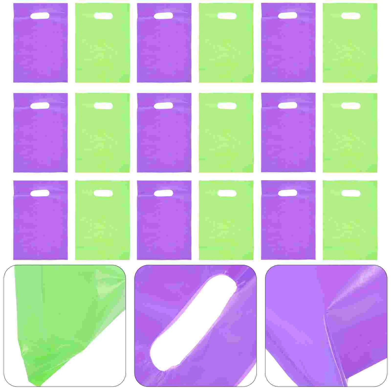 

Bagsshopping Business Plasticretailwith Handles Merchandise Party Candy Purple Die Handle Boutique Gift Cut You Goodie Package