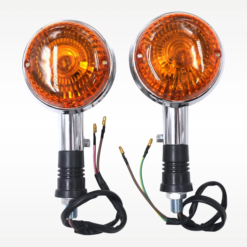 

For Yamaha V-STAR1100 XV250 XVZ1300 Rear Turn Signal Indicator Flashing Light 2 Pieces Motorcycle Turn Signal Lights