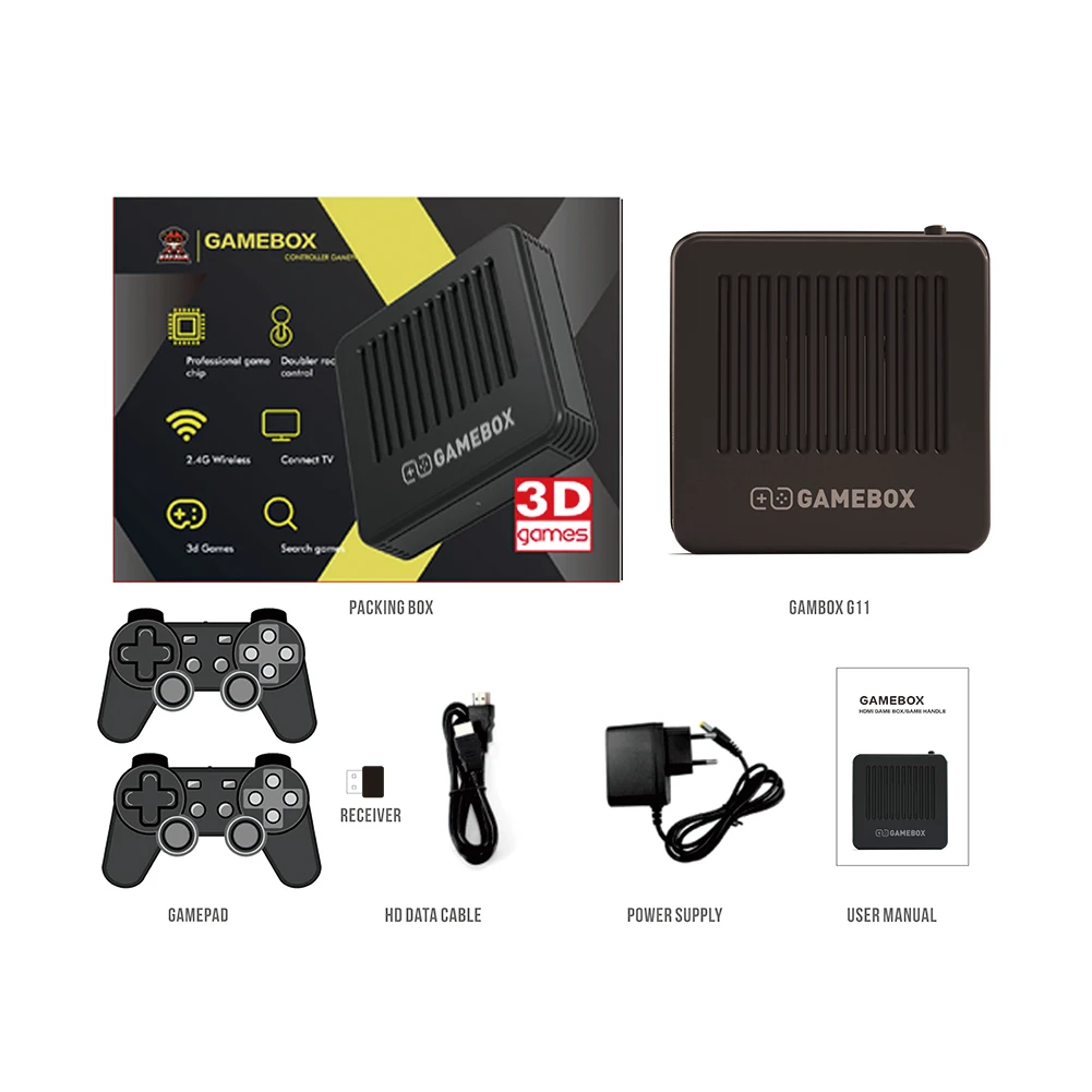 G11 G10 Android 9.0 7.1 Игровая консоль Dual System Hd для ТВ Беспроводные HD-приставки PSP/PS1/GBA Kid Xmas