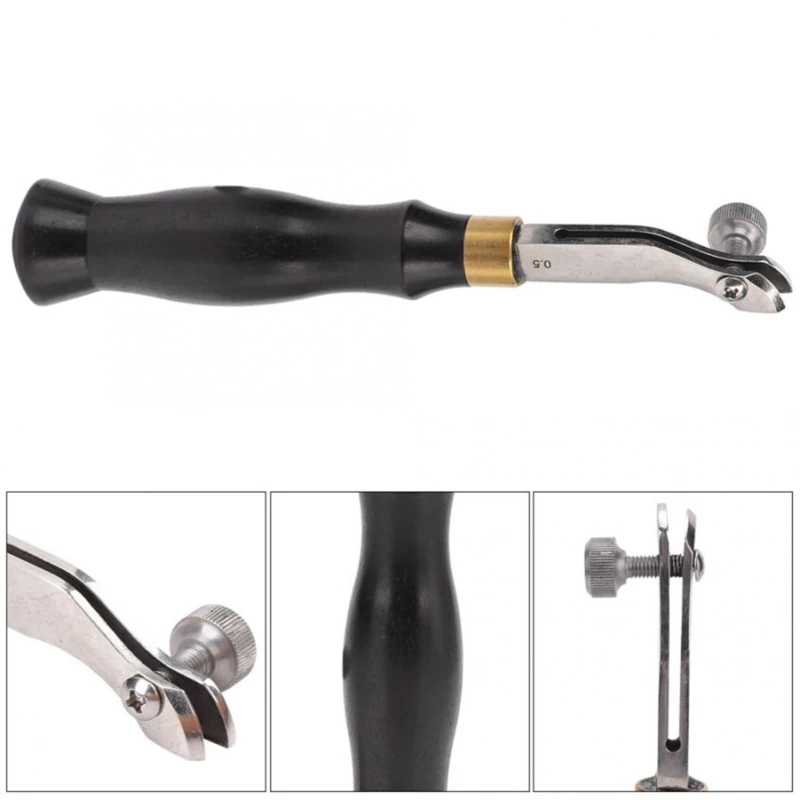 

Practical Adjustable Edge Leather Edge Line Travel Portable Edger Pressure Slot Ditch Twist Leather Edge Liner Tool