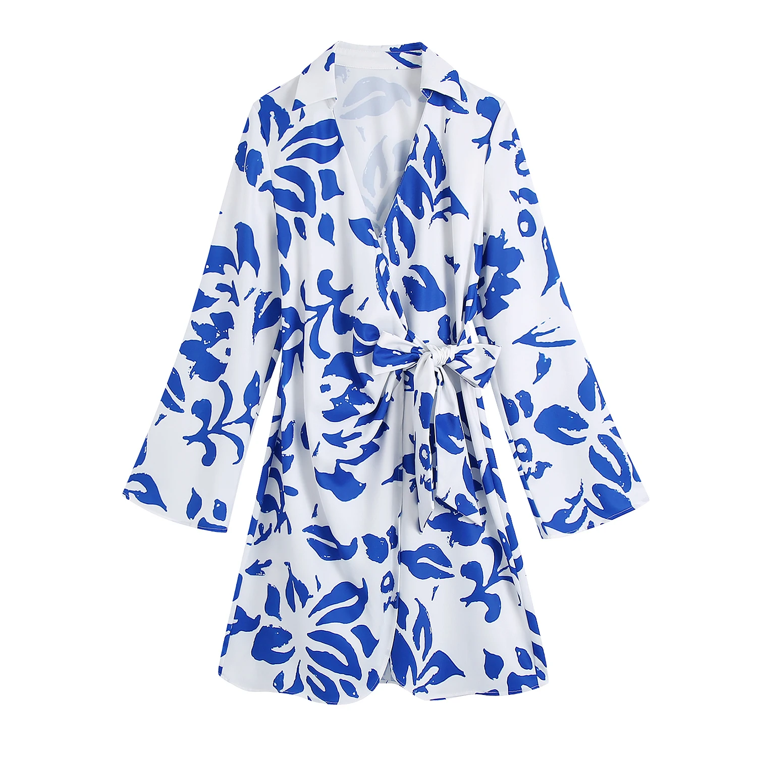 

Yahan Za 2022 Spring And Summer Women's New Knotted Print Fashionable Temperament Slim Casual Dress