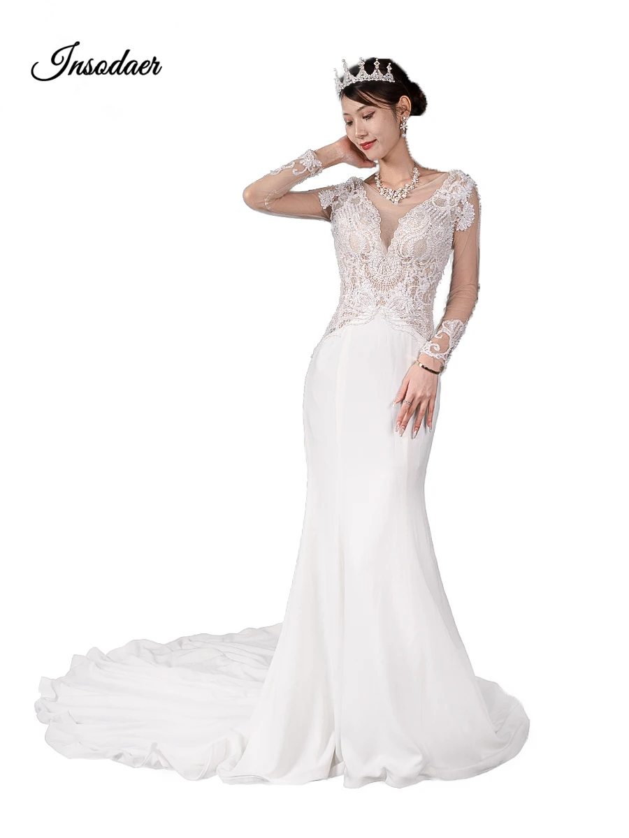

Sexy Wedding Dress Solid Solor Backless Wedding Gown Elegant Ball Gown