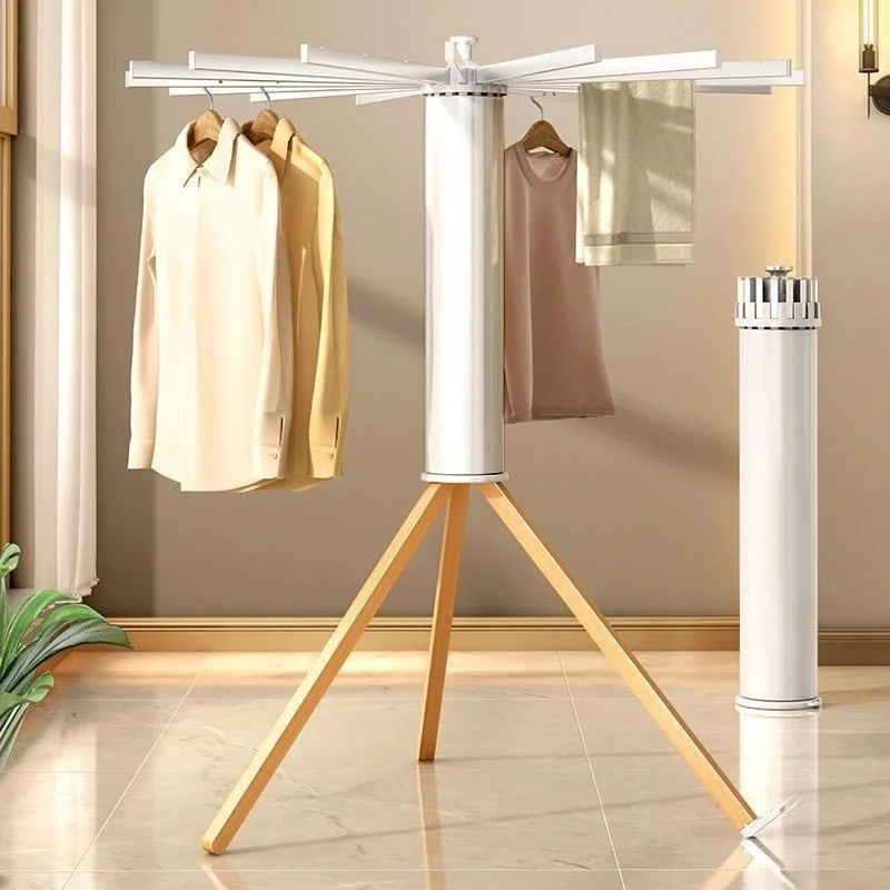 

Convenient Hangers For Clothes Folding Design Clothesline Socks Multi-function Laundry Rack Stable Windproof Clothes Drying Rack