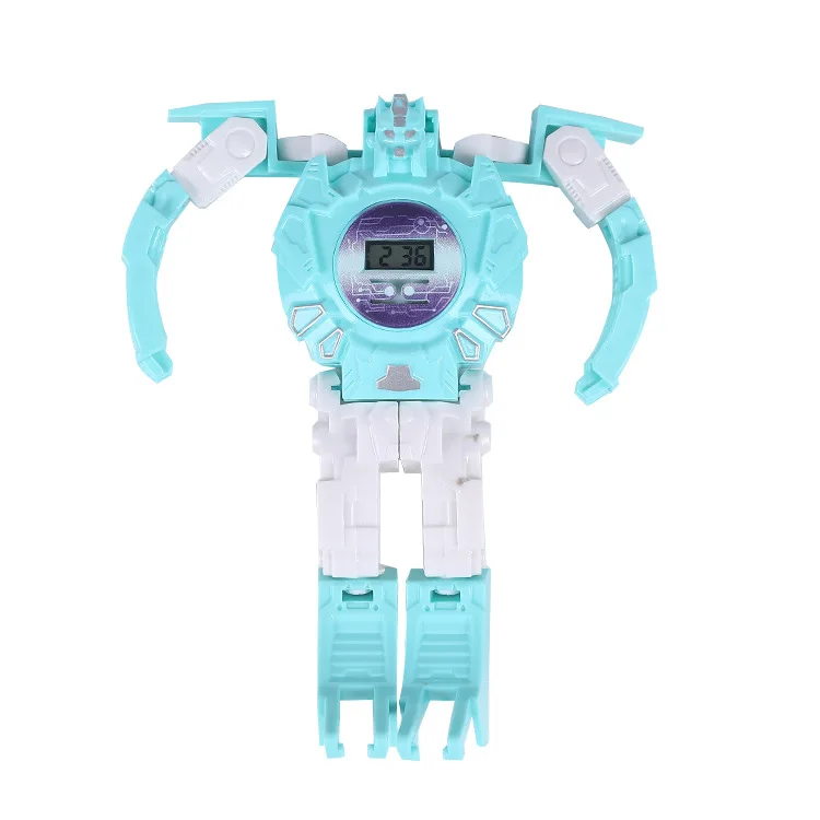 New creative children's deformation figure toy watch boy girl student gift robot electronic watch enlarge