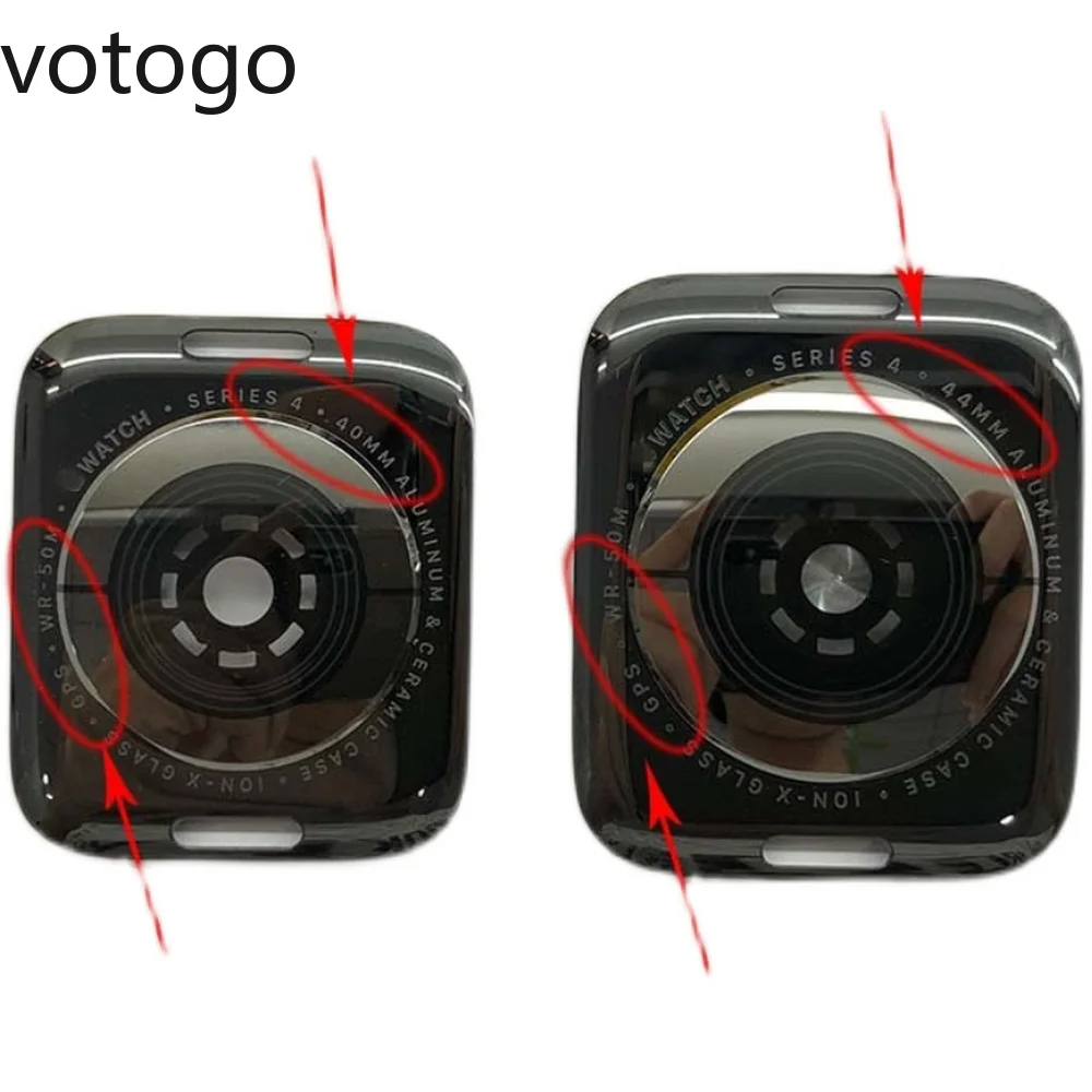 

(Без схемы) задняя панель корпуса для Apple Watch Series 4 5 LTE GPS iwatch S4 S5 Задняя стеклянная крышка батарейного отсека чехол на дверь