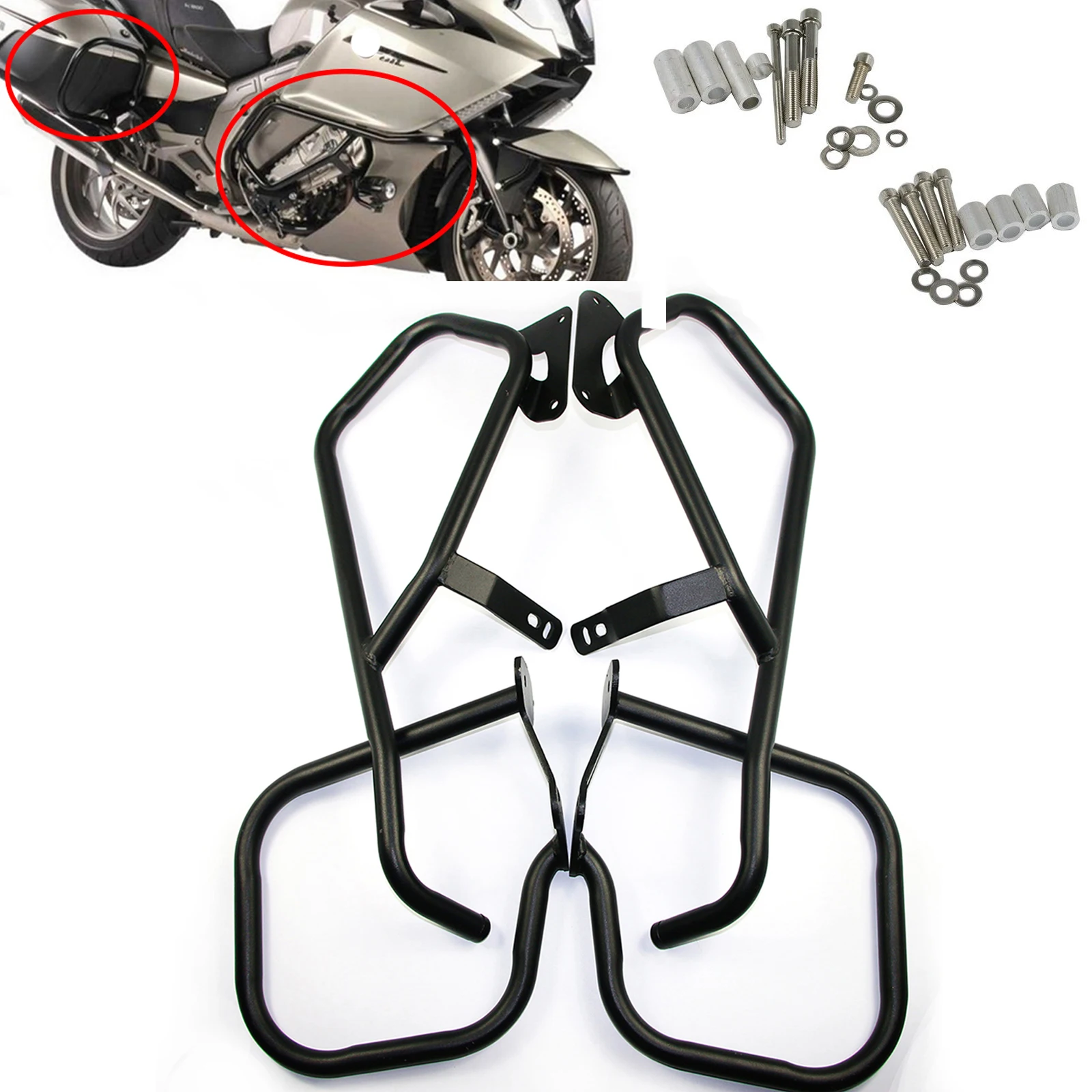 Motorcycle K 1600 GT GTL Front&Rear Engine Guard Highway Crash Bar Frame Bumper Protector For BMW K1600GTL K1600GT 2011-2022