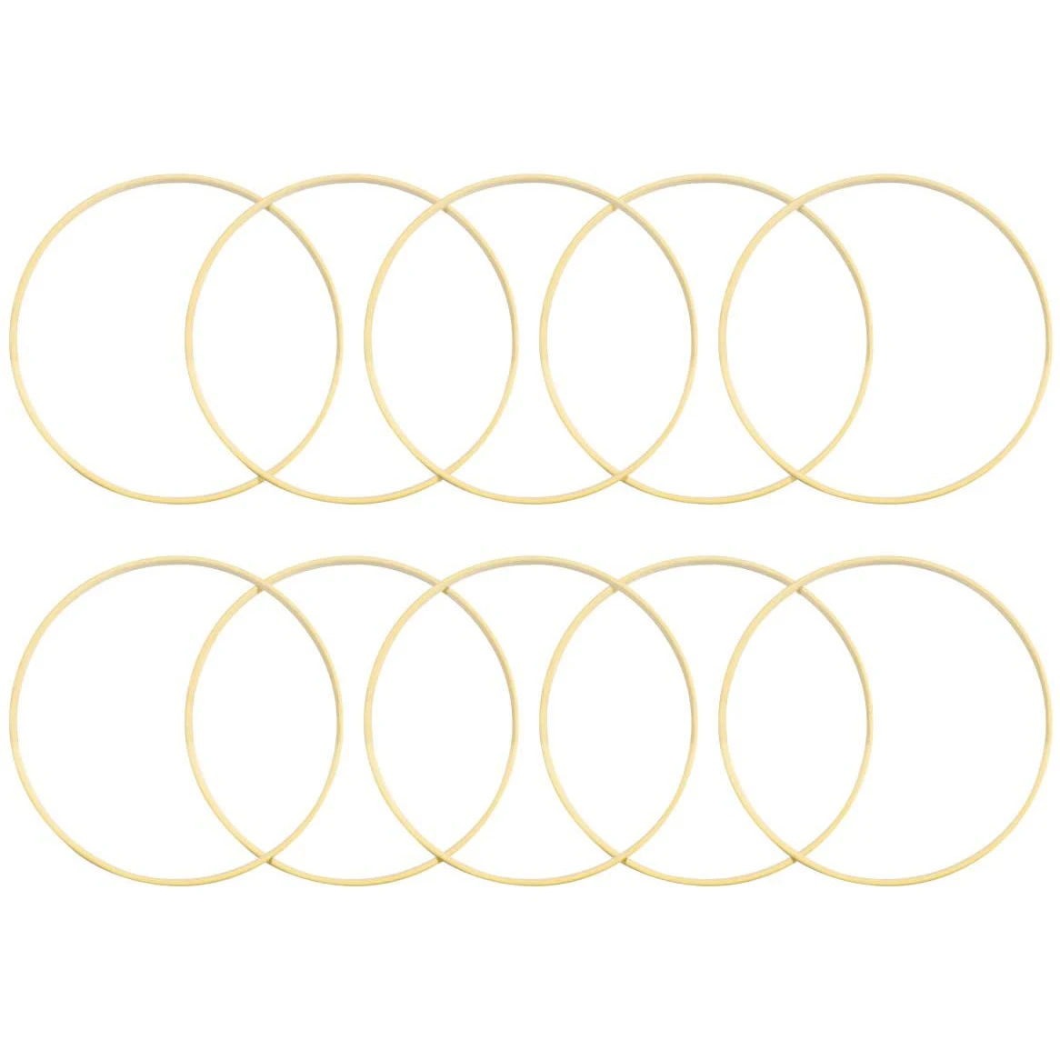 

Bamboo Dream Catcher Hoop Hoop Hoop Hoop Tassel Ring Tassel Ring Suitable for Dream Catchers DIY Craft 20 cm 10 Pcs