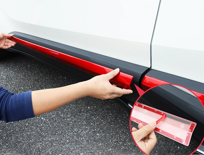 Для Toyota C-HR CHR (AX10) 2019 2020 автомобильные аксессуары ABS хром красный молдинг накладка