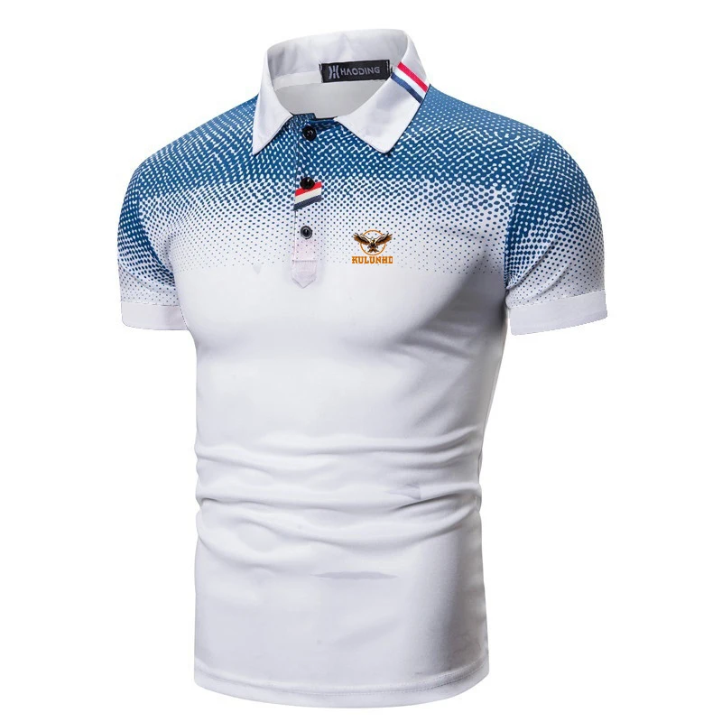 

Summer Men Fashion and Casual Personality Printed Polo Shirt