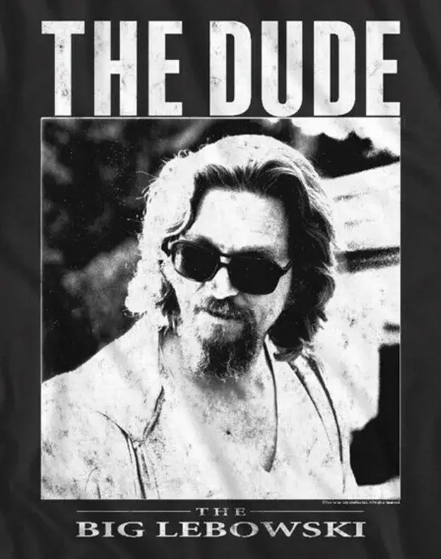 Футболка большого размера унисекс Big Lebowski The Dude In Shades