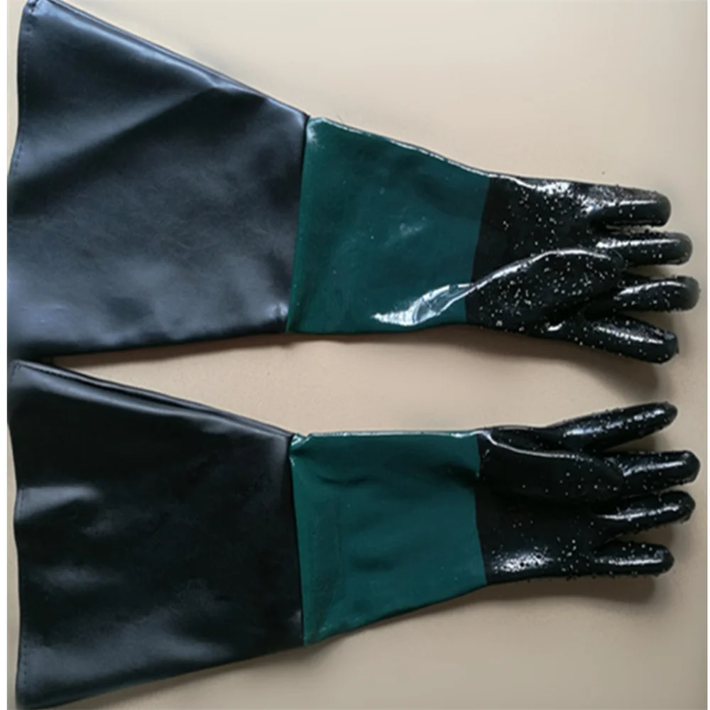 

1 пара, перчатки для пескоструйной обработки, 60 см