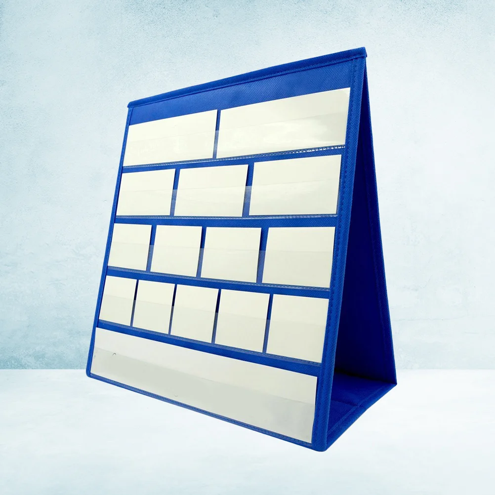

Pocket Chart Classroom Calendar Charts Desk Stand Tabletop Desktop Sentence Dry Erase Supplies Table Holder School Scoreboard