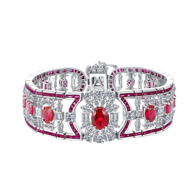 Новинка 2024 женский роскошный инкрустированный браслет-драгоценный камень в