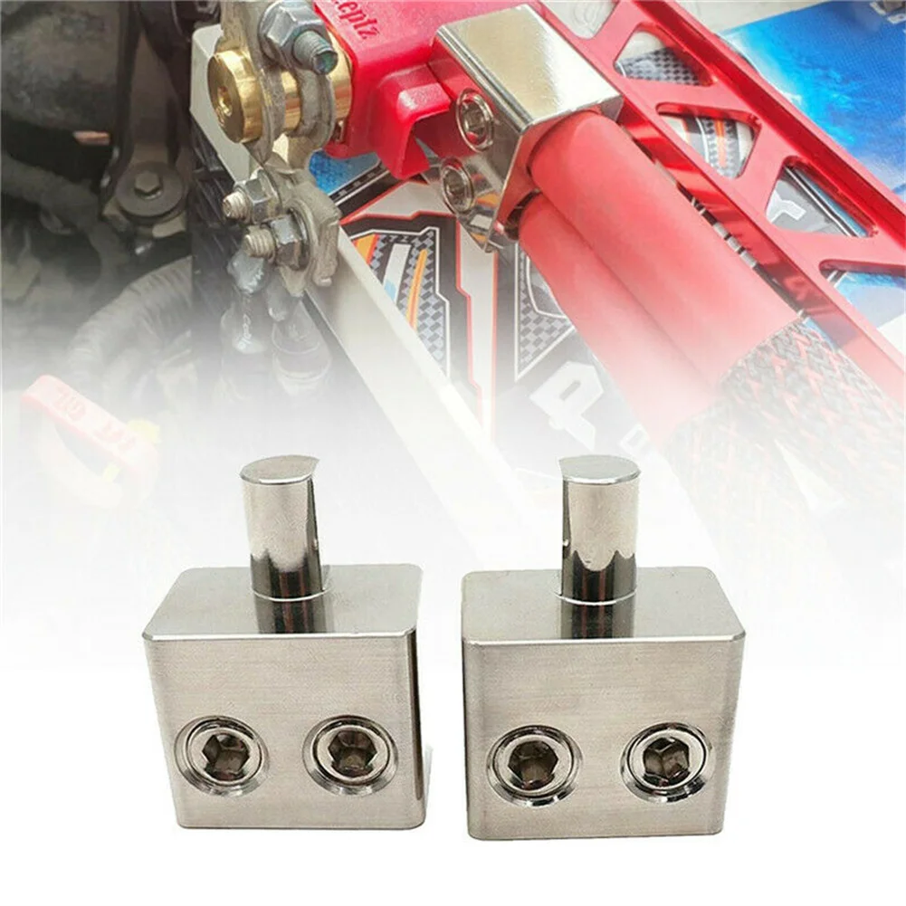 

2pcs/set Dual 1/0 Gauge To 1/0 Gauge Amp Input Reducers Car Audio High Power Amplifier Offset Stub For Ease Of Installation