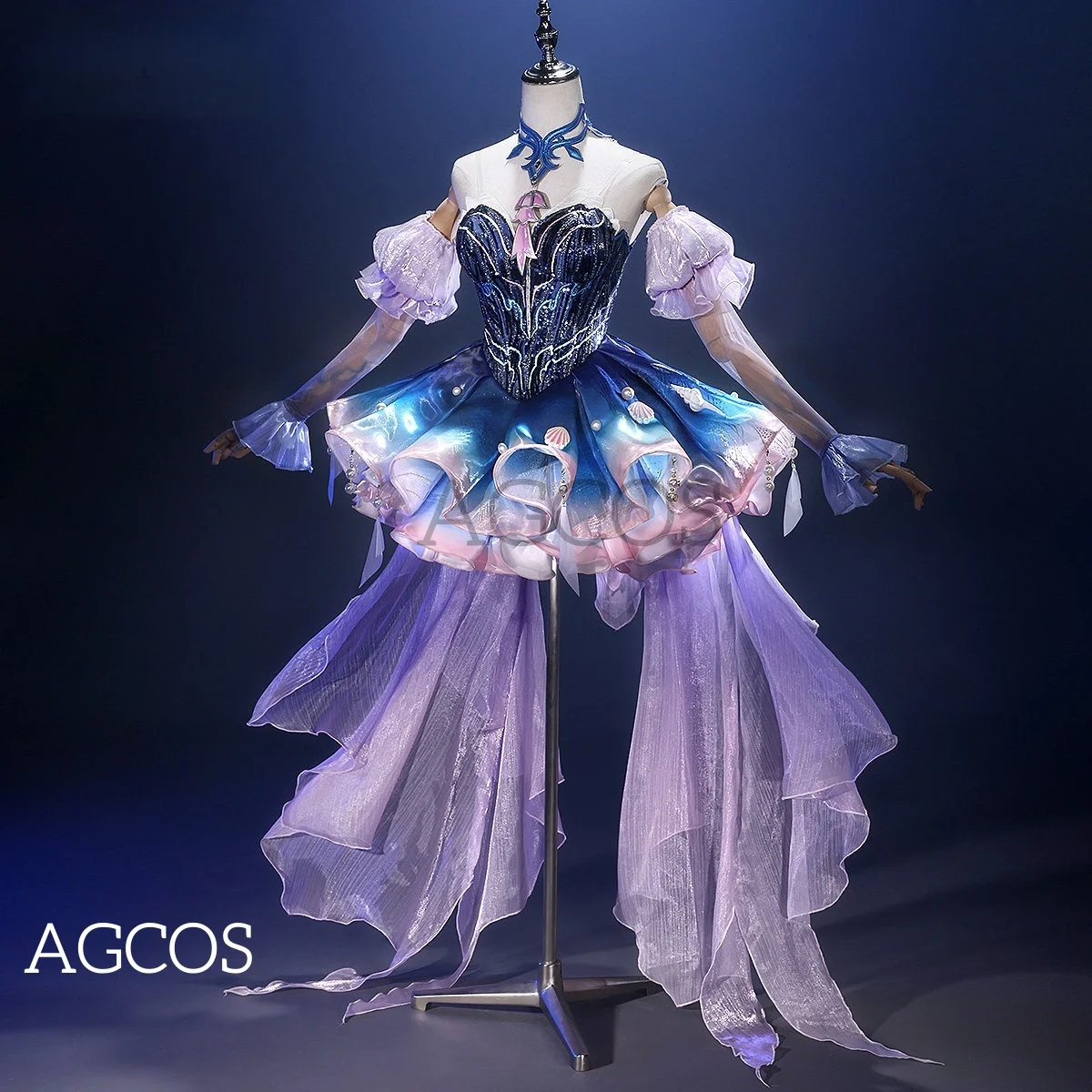 Фото Костюм для косплея AGCOS Honor of Kings Wang Zhao Jun FMVP, женские наряды, платья, игровые костюмы для косплея №3