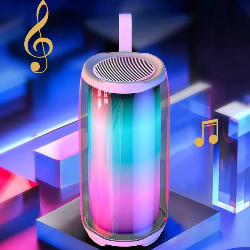 Wireless Bluetooth Speaker Music Subwoofer Water Proof Colorful Light Effect Portable Speakers Audio Som Surprise price Berserk enlarge