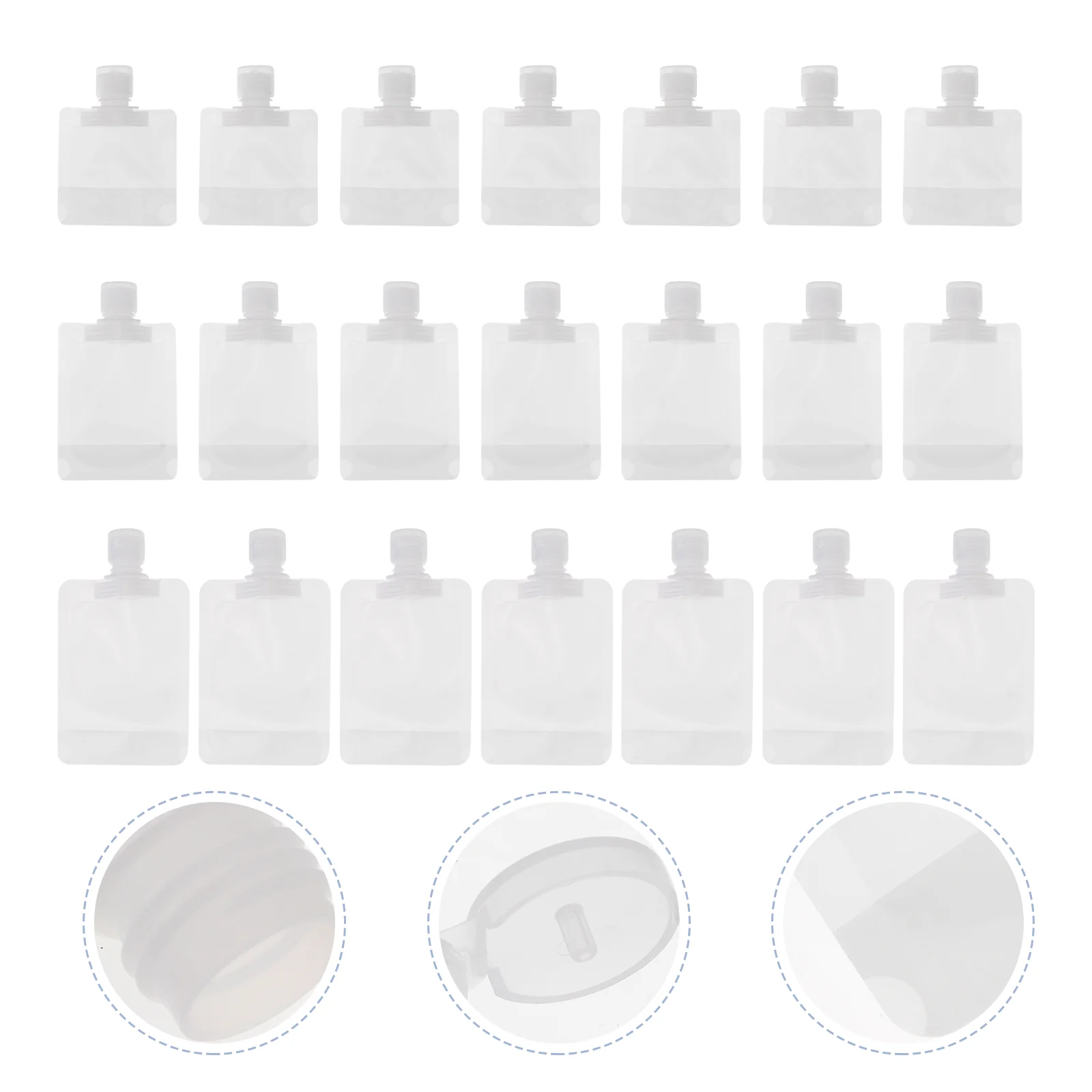 

Lotion Travel Containersstorage Transparent Makeuptoiletries Shampoo Leakproof Emptybags Clamshell Portable Pouch Organizer