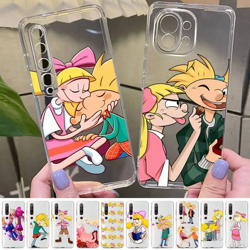 

H-Hey Arnold Phone Case for Samsung S20 S10 lite S21 plus for Redmi Note8 9pro for Huawei P20 Clear Case
