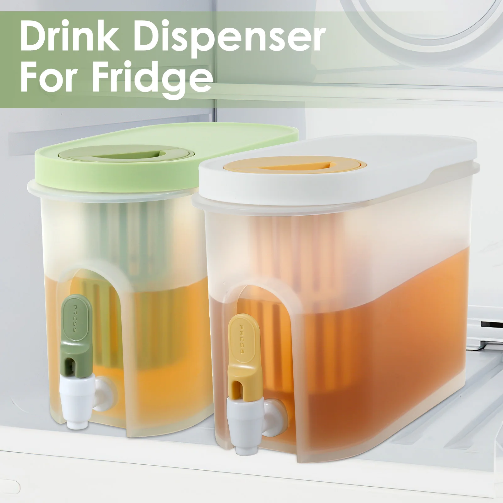 

Drinks Dispenser with Faucet 1 Gallon Juice Jug Dispenser Leakproof Cold Brew Dispenser Heat Resistant Cold Brew Coffee Maker