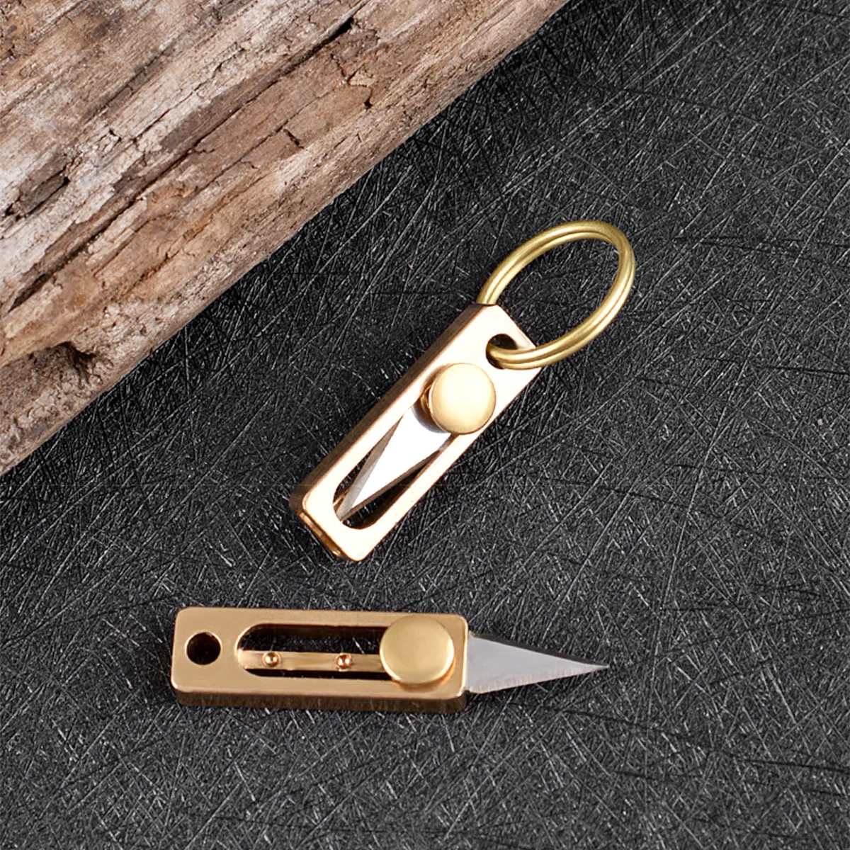 Фото Ультрамаленький титановый универсальный нож, EDC Tiny Knife Box/открывалка для упаковки с лезвием из нержавеющей стали, сверхлегкий и качественный №2