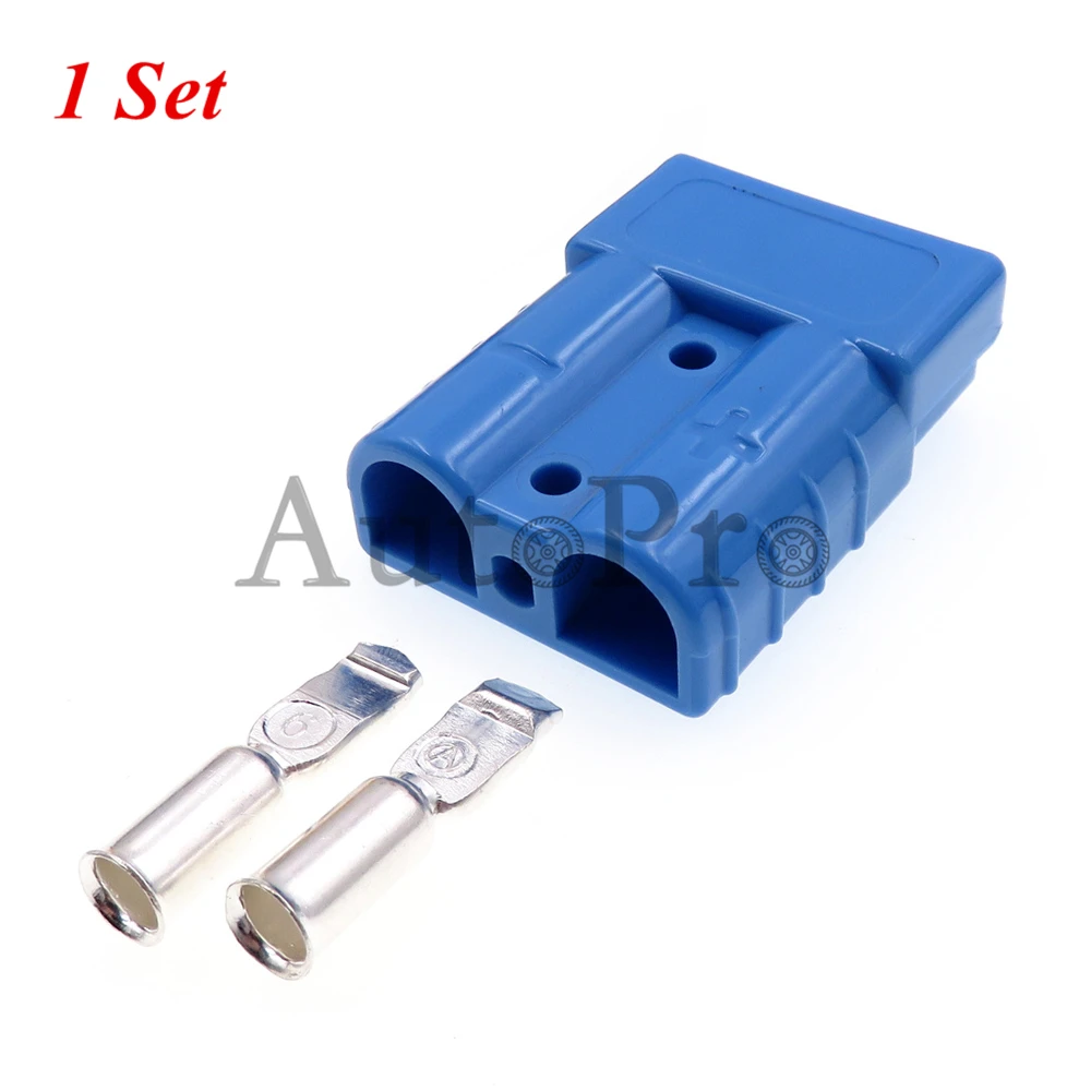 1 комплект, быстрое подключение вилок для аккумулятора электромобиля/фотокабеля 50 А 600 В, двухполюсный с медными контактными разъемами питания