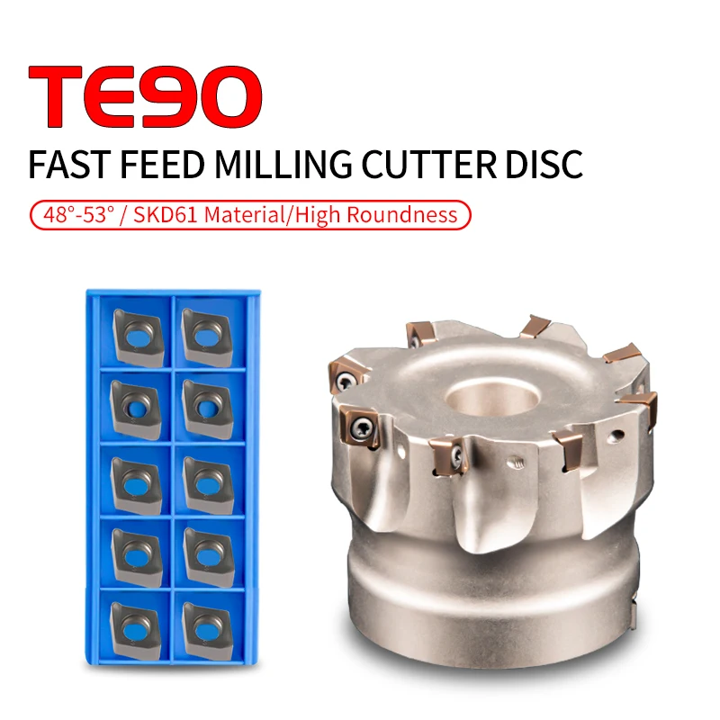 

Фрезы KCUTEER TE90-40-16-6T TE90-63-22-8T SKD61