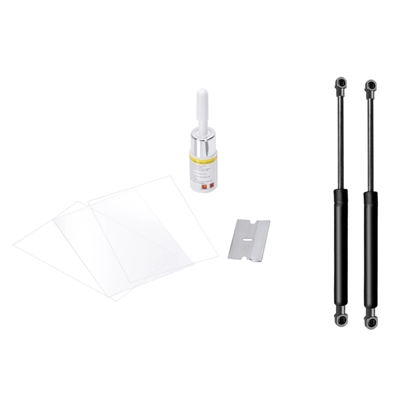 

1Set Windshield Repair Kits Diy Car Window Repair Tools & 2PCS Tailgate Support Struts For Volvo V50 2005-2011