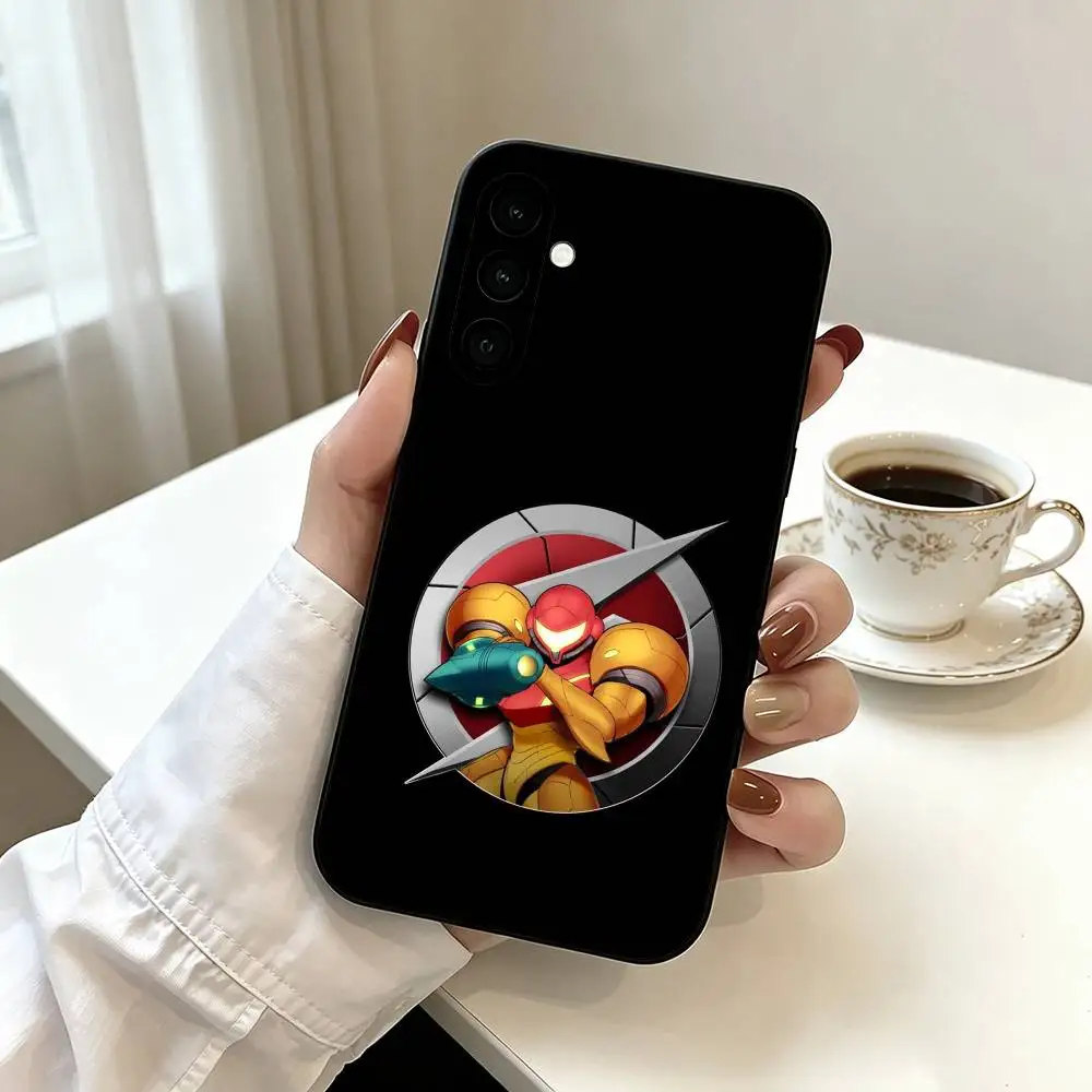 Фото Чехол для телефона M-Metroids Game для Samsung Galaxy A73, A72, A71, A70, A53, A52, A51, мягкий силиконовый черный чехол №5