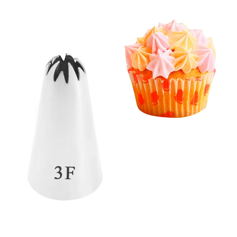 

#3F Cherry Flower Cake Tips Meringue Cream Decoration Nozzle Icing Piping Pastry Nozzles Cupcake Decorating Tools Bakeware