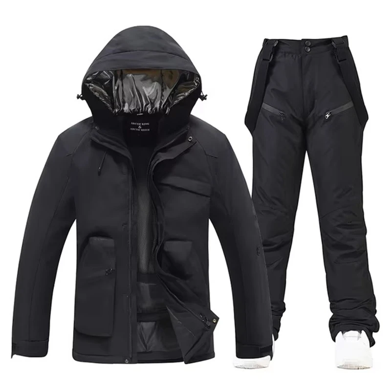2025 Men and Women Ski Suit Sets Waterproof Snow Costume Jacket Pant Set Outdoor Clothing Snowboarding Overall