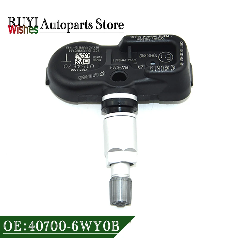 40700-6WY0B PMV-CA14 Датчик TPMS Система контроля давления в шинах для Infiniti Q60 QX50 QX70 QX80 Nissan GT-R