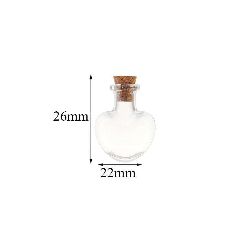 Прозрачные стеклянные бутылочки 5/10/50 шт