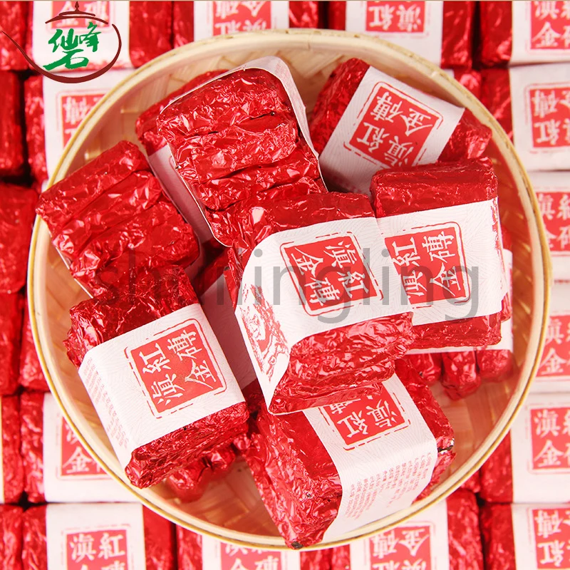 

Dianhong Gold Brick Big Leaf Species Black Chinese Tea Little Square Brick Yunnan Black Chinese Tea