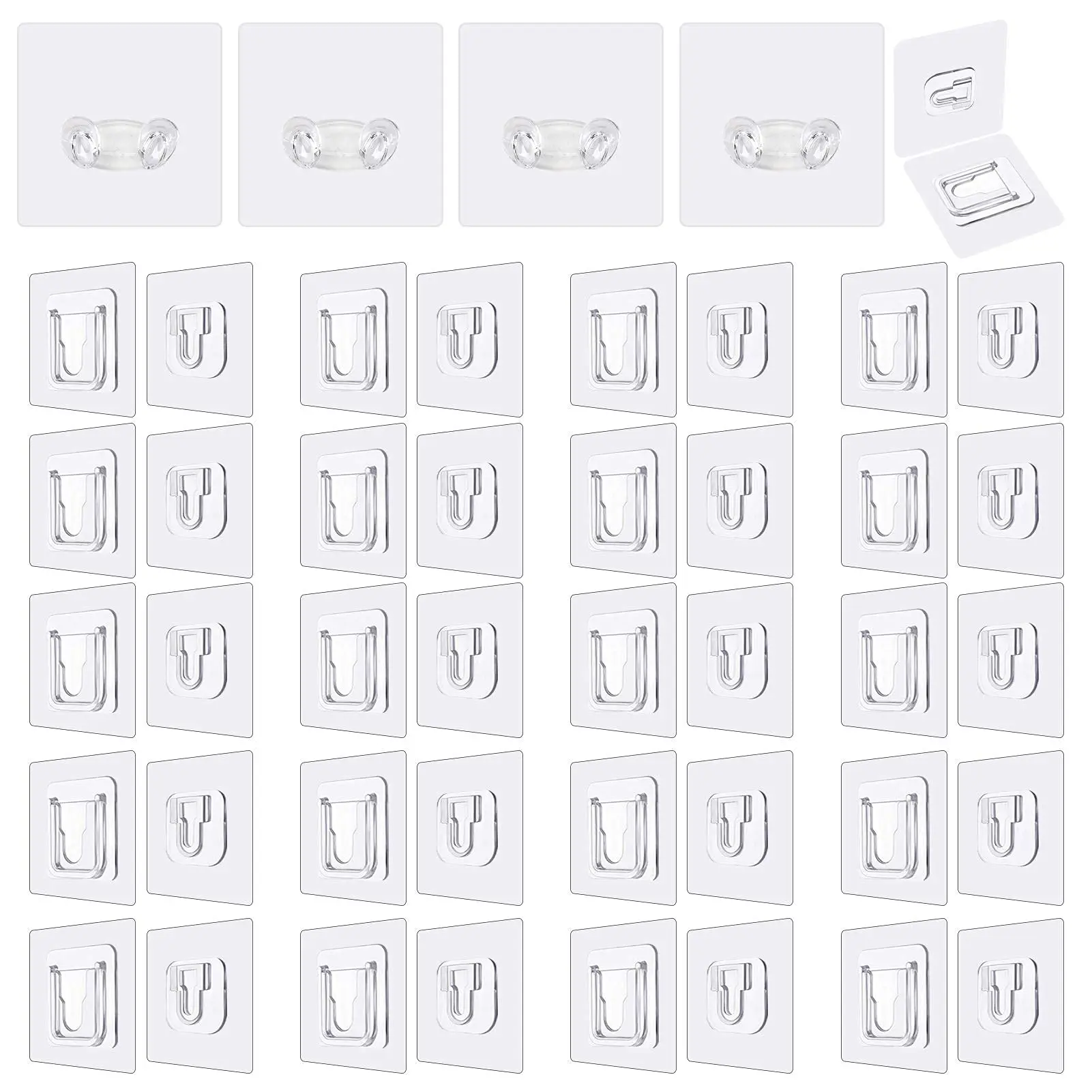 

30 шт./упаковка, двусторонние клейкие крючки