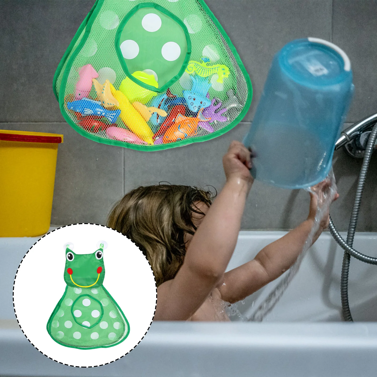 

Toy Storage Bag Bath Mesh Beach Toys Kids Container Polyester Baby Organizer Bags