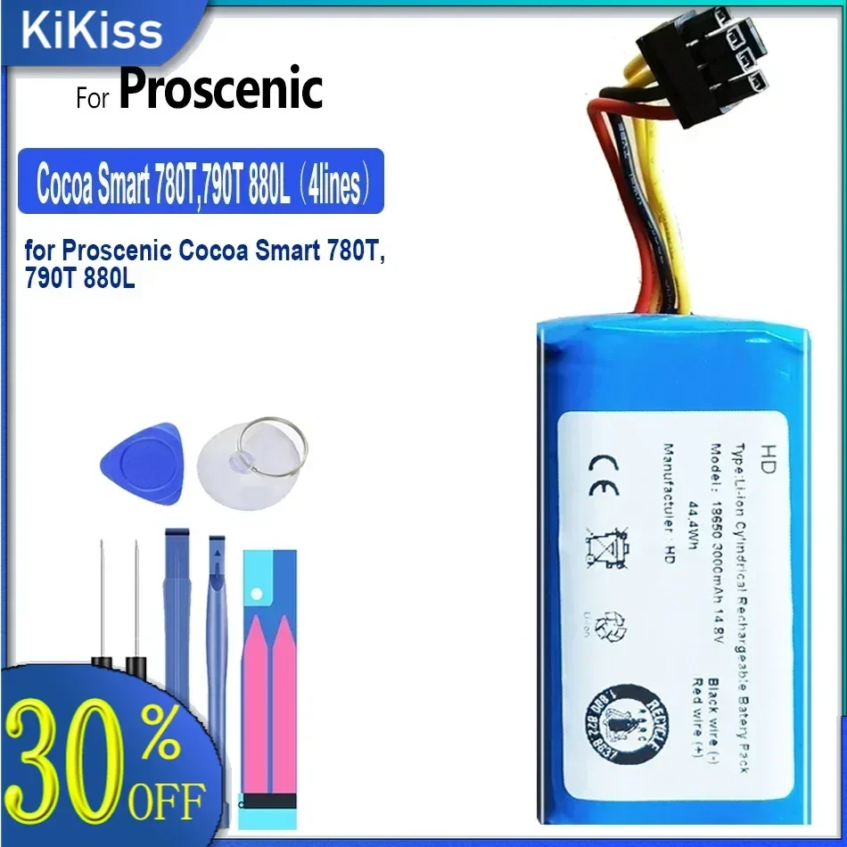 Новый аккумулятор емкостью 3400 мАч для Altarobot B350 Proscenic Cocoa Smart 780T 790T 880L 811 ГБ лета P1S P2S