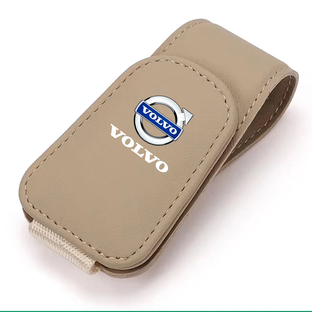 

Для Volvo XC-Classic V60 V40 XC90 S60 XC60 V70 S90 XC40 V90 C40 S40 S80L Чехол для автомобильных очков Автоматический держатель солнцезащитного козырька Зажим для солнцезащитных очков