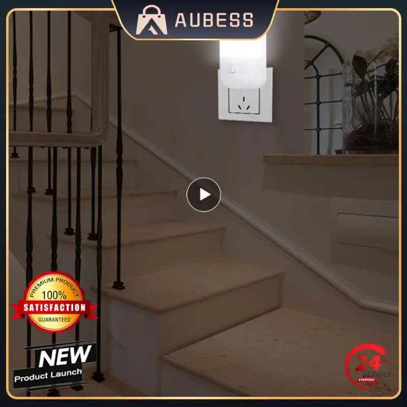 

Bedroom Night Bedside Lamp Wall Mounted Plug-in Led Feeding Socket Emergency Light Energy Saving Night Light Night Light 3w