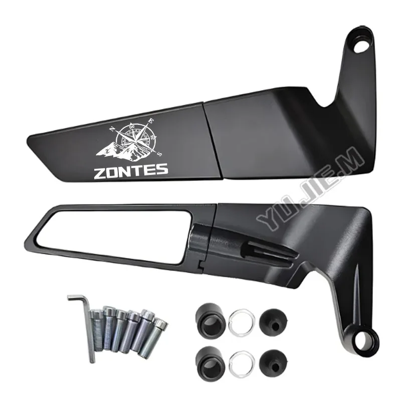 

ДЛЯ ZONTES 368G/E/D/M/K 310M ZONTES 368E мотоциклетные зеркала Stealth Winglets комплекты зеркал для вращения регулируемых зеркал