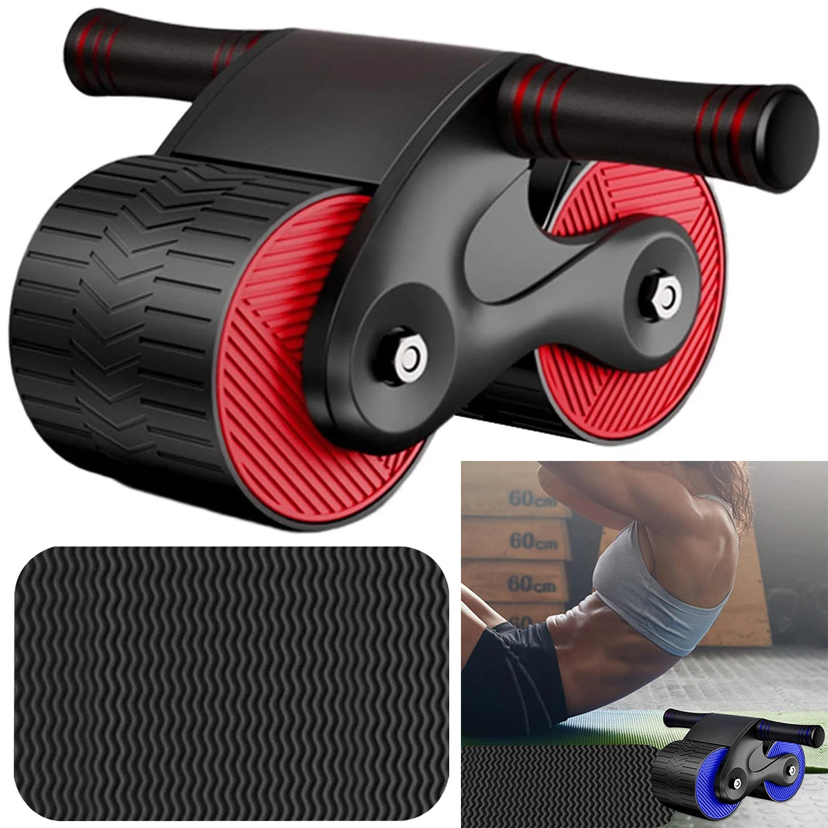 

Automatic Rebound Abdominal Wheel Portable Abdominal Roller Wheel Professional Abdominal Exerciser Core Strength Training