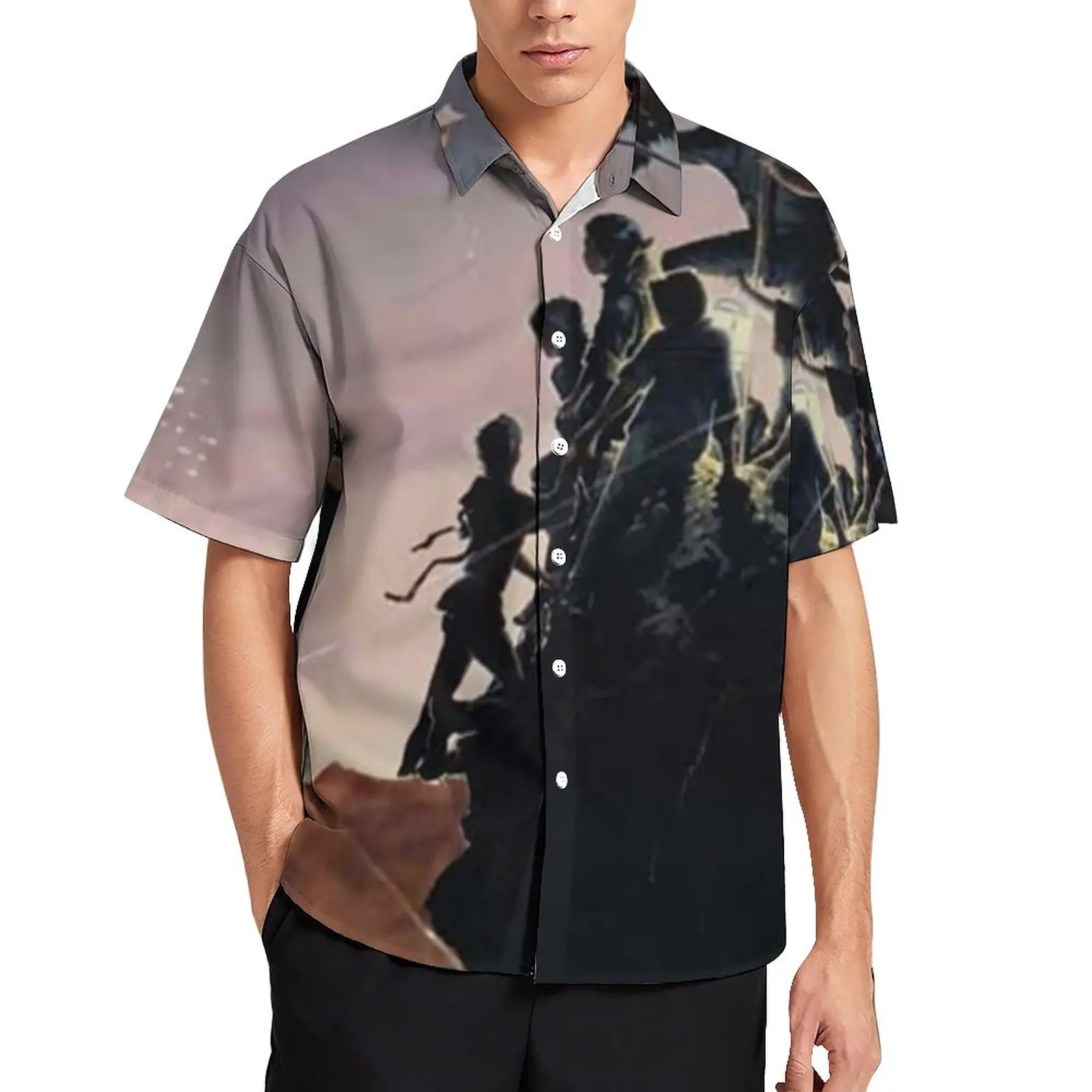 

The Goonies Beach Shirt 80s Movie Print Hawaiian Casual Shirts Man Y2K Blouses Short-Sleeved Custom Tops Plus Size