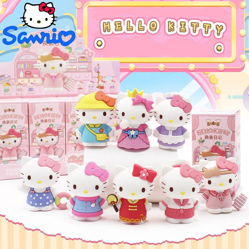 Hello Kitty Sanrio слепая коробка определенный дизайн платье принцессы дневник серия