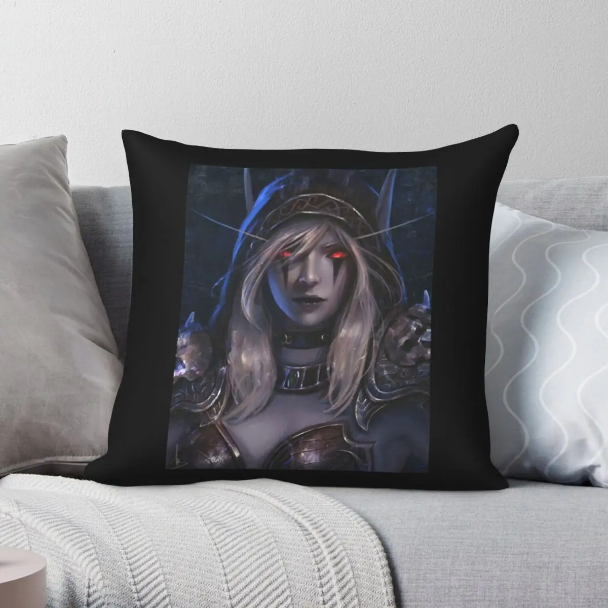 

Квадратный чехол для подушки, полиэстер, лен, бархат, на молнии