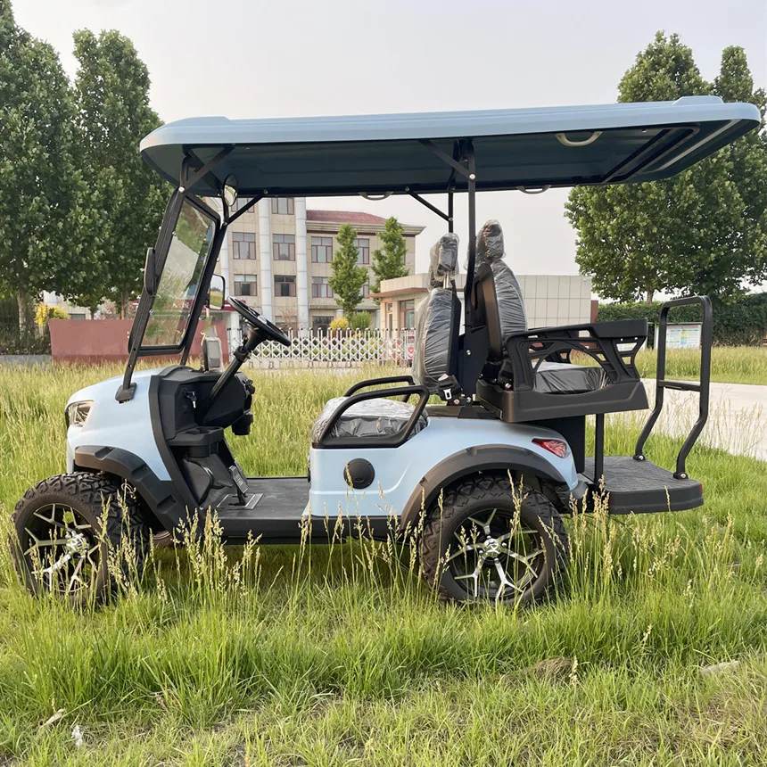 Новая 4-колесная электрическая тележка для гольфа заводская цена 6-местная