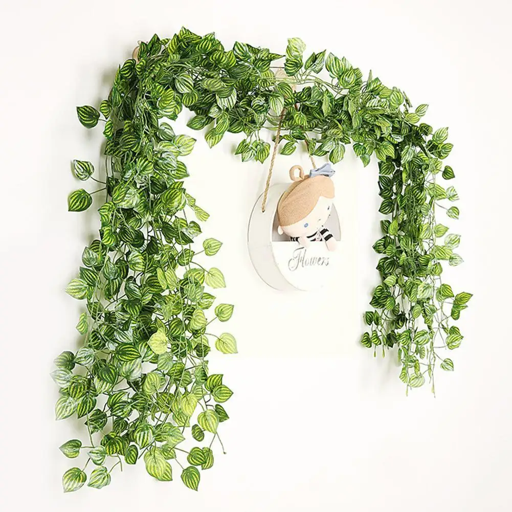 

Artificial Ivy Fake Greenery Leaf Garland Plants Vine Foliage Flowers For Wedding Garden Home Kitchen Office Wall Decor G4u4