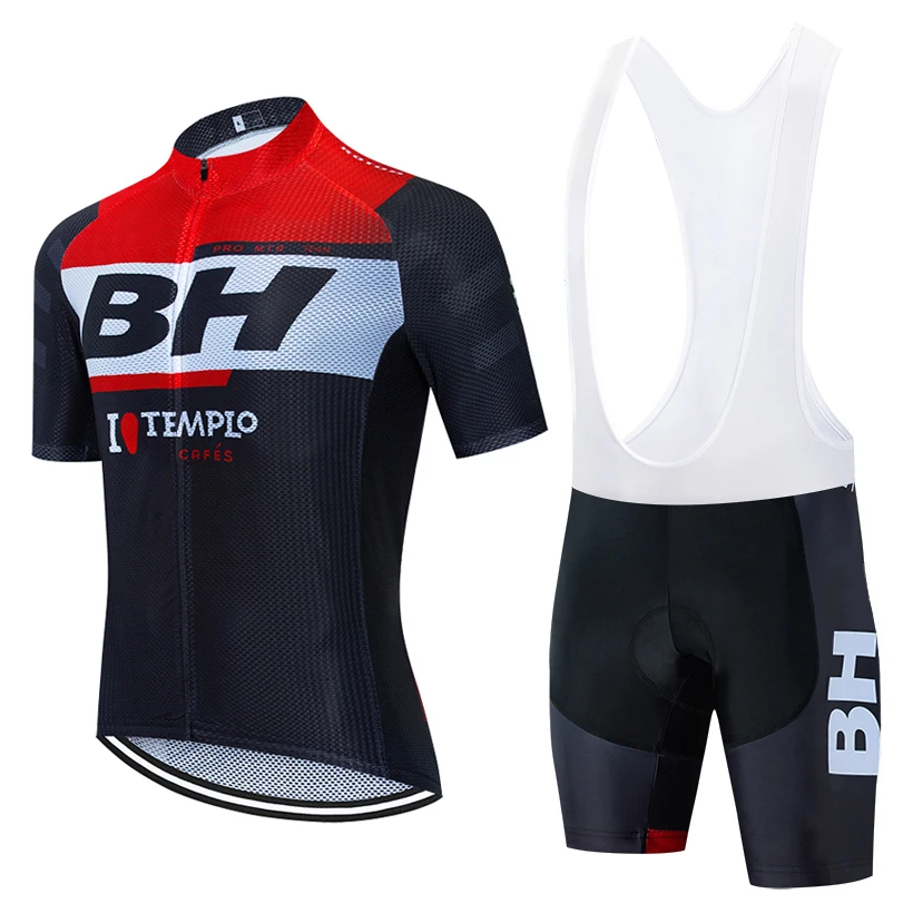 

2021 команда BH с коротким рукавом, велосипедная Джерси 20D, брюки, костюм, мужская летняя одежда для горных велосипедов, профессиональная трико...