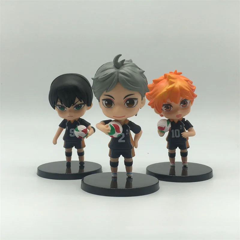 

HOT 6/8PC Haikyu Anime Figures Shoyo Kageyama Tobio Action Figures Cute Toys Collector Brinquedos Sport Doll Figurine Haikyu Toy